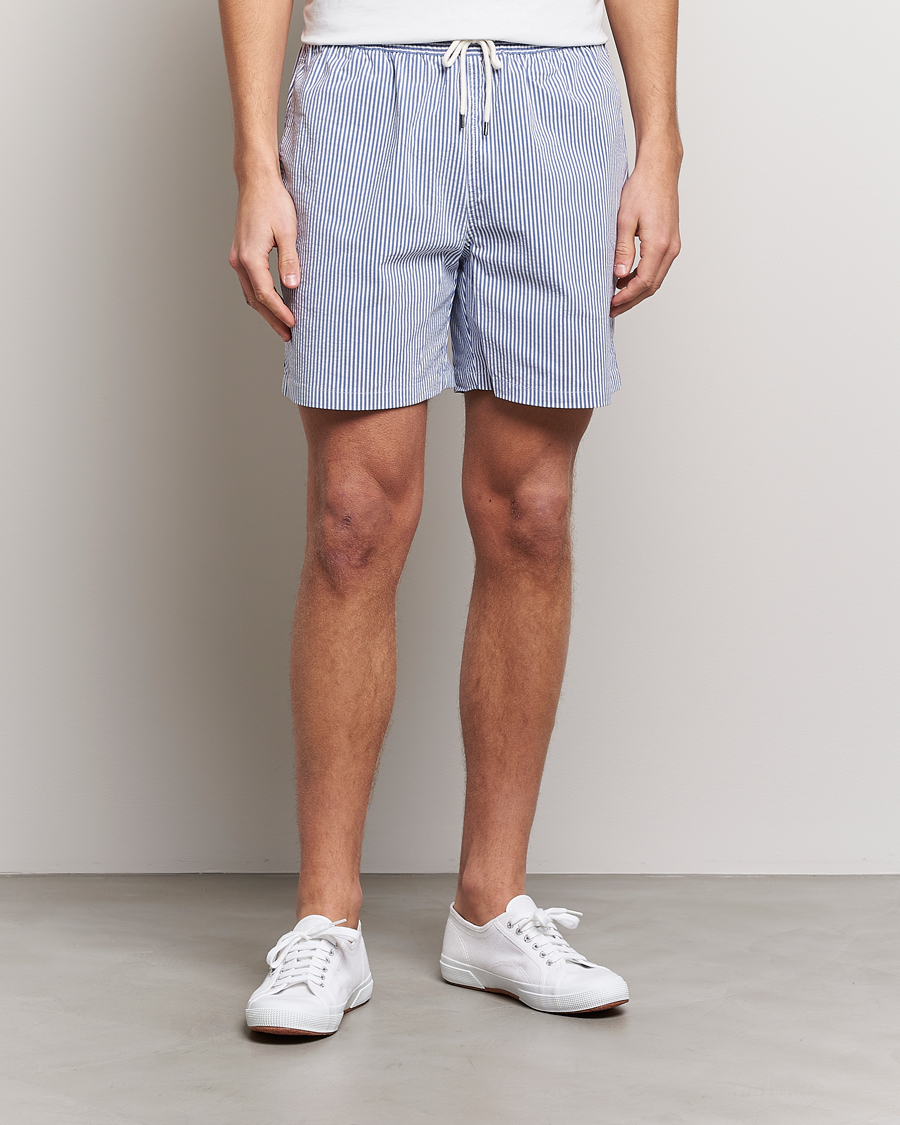 Herr |  | Polo Ralph Lauren | Recycled Traveler Seersucker Swimshorts Cruise Royal