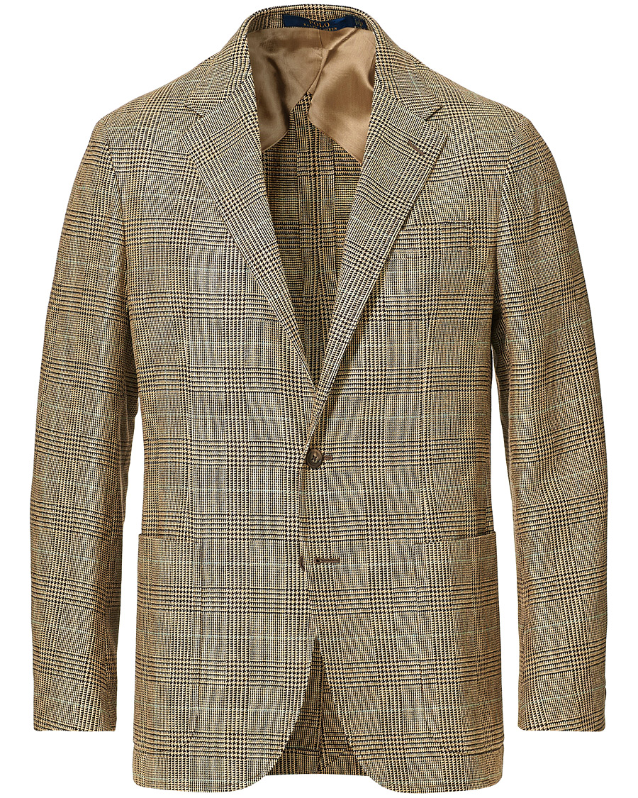 Herre | Dressjakker | Polo Ralph Lauren | Wool Sportcoat Brown/Tan Glen Plaid