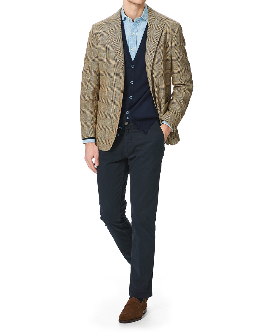 Herre | Dressjakker | Polo Ralph Lauren | Wool Sportcoat Brown/Tan Glen Plaid