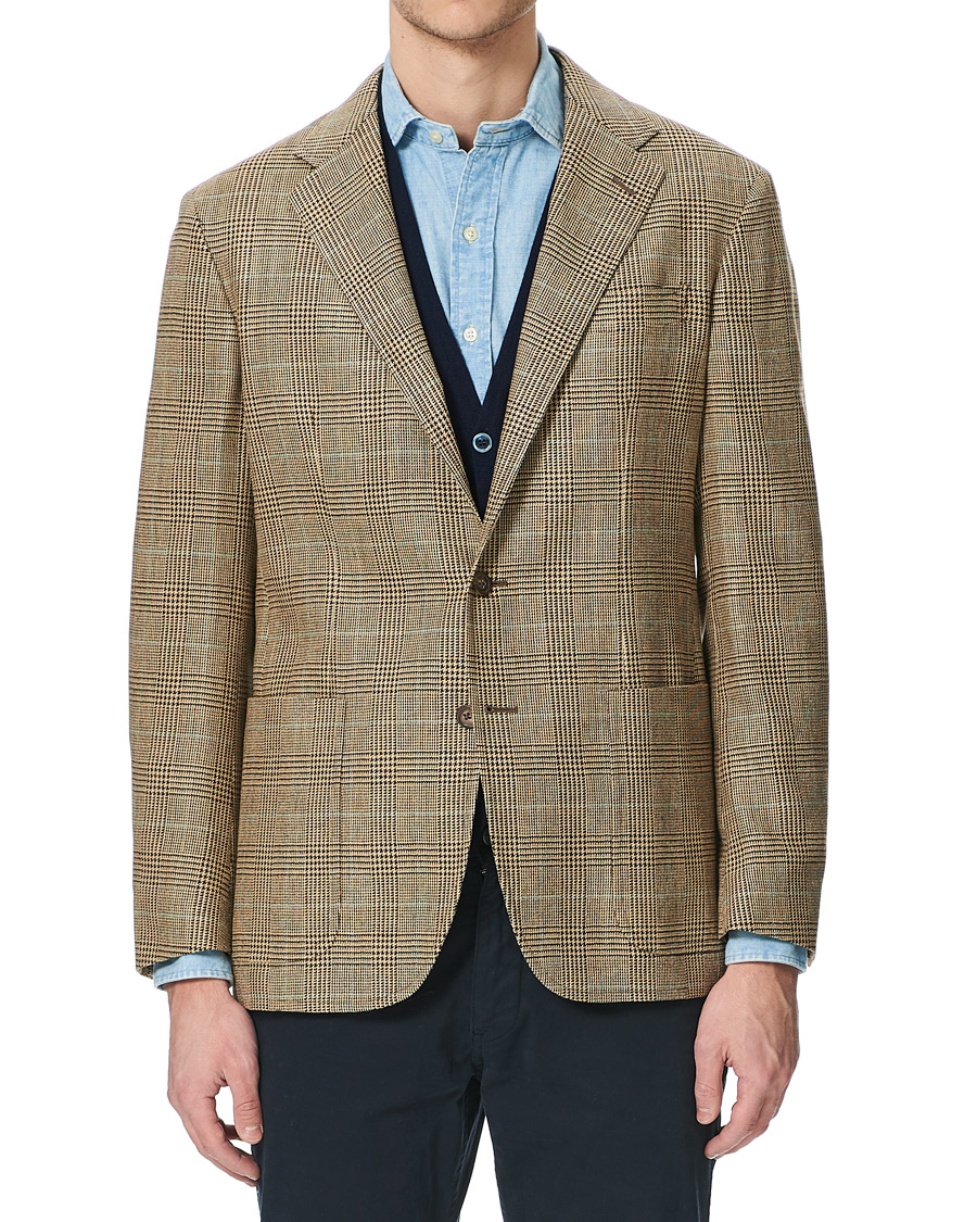 Herre | Dressjakker | Polo Ralph Lauren | Wool Sportcoat Brown/Tan Glen Plaid