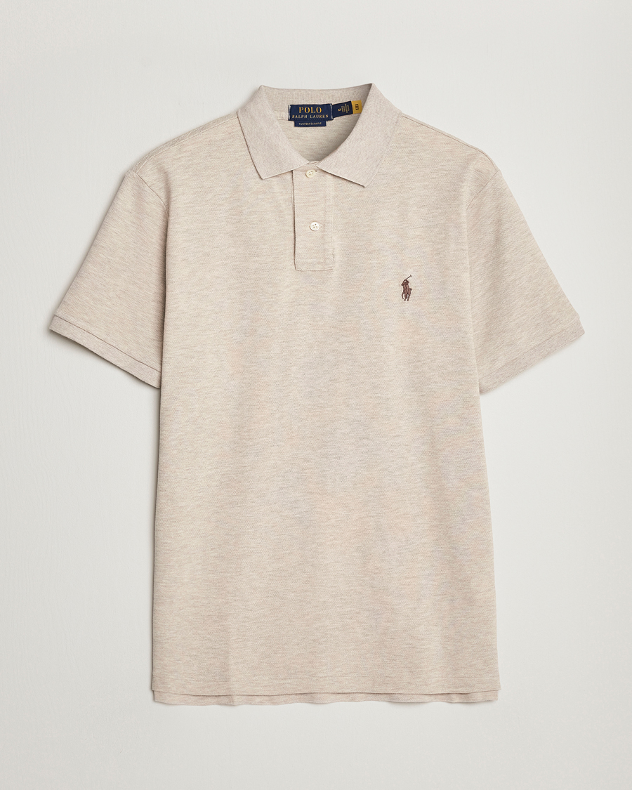 Herre | Pikéer | Polo Ralph Lauren | Custom Slim Fit Polo Expedition Dune Heather