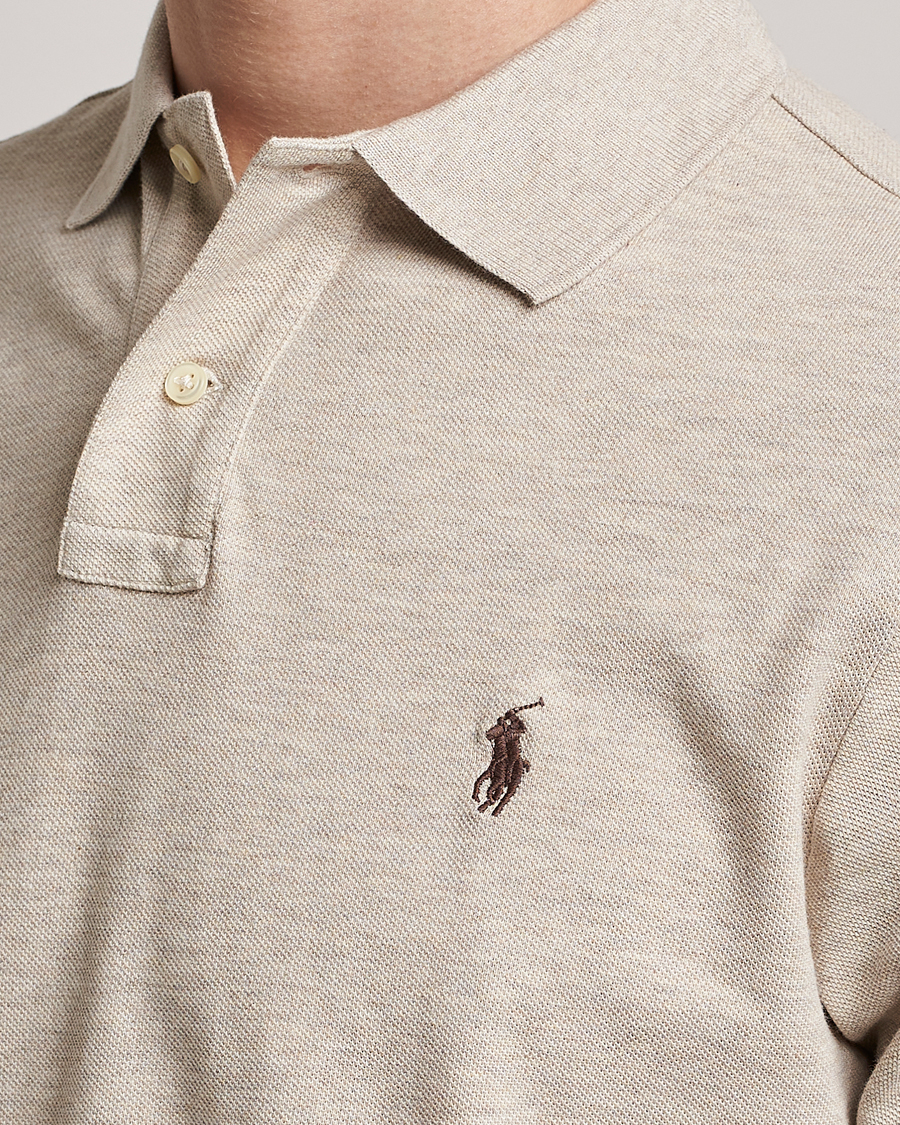Herre | Pikéer | Polo Ralph Lauren | Custom Slim Fit Polo Expedition Dune Heather