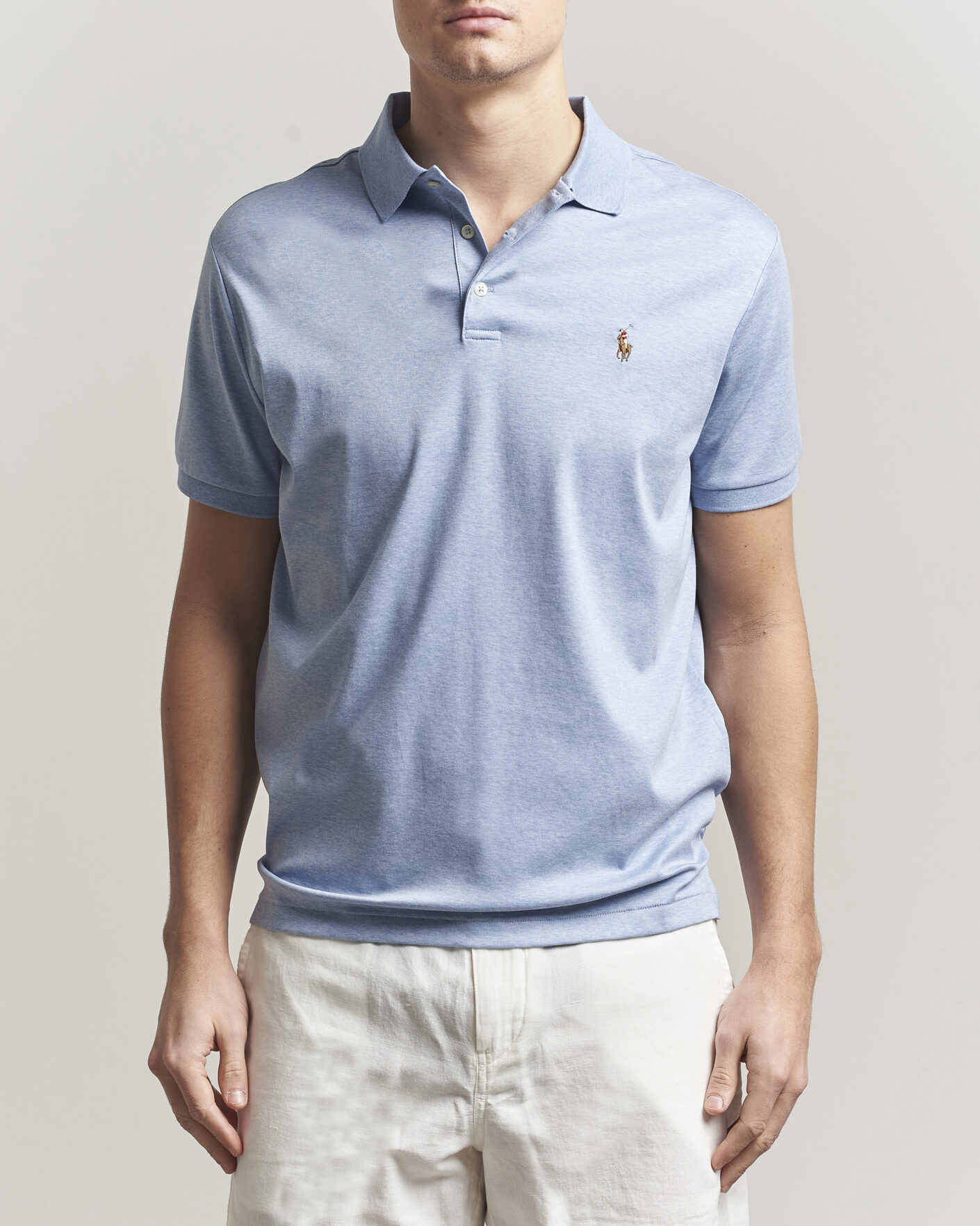 Herre | Pikéer | Polo Ralph Lauren | Luxury Pima Cotton Polo Jamaica Heather