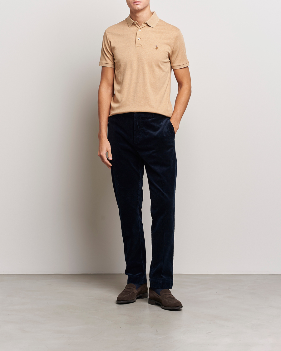 Herre | Pikéer | Polo Ralph Lauren | Luxury Pima Cotton Polo Classic Camel Heather