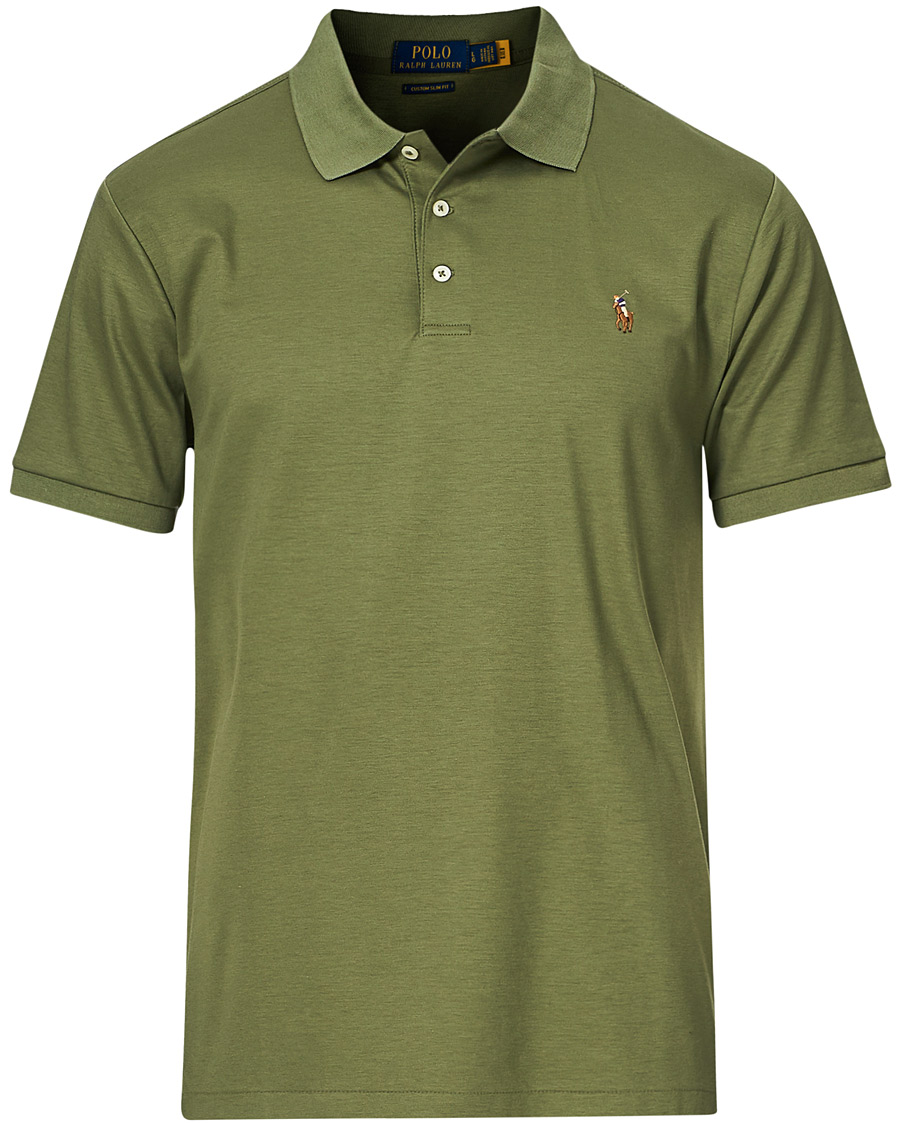Herre | Pikéer | Polo Ralph Lauren | Luxury Pima Cotton Polo Army Olive