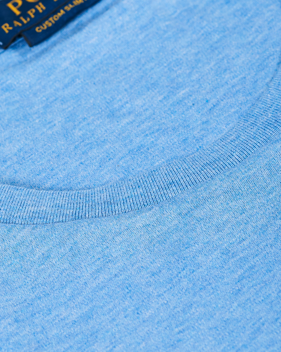 Herre | T-Shirts | Polo Ralph Lauren | Luxury Pima Cotton Crew Neck Tee Soft Royal Heather