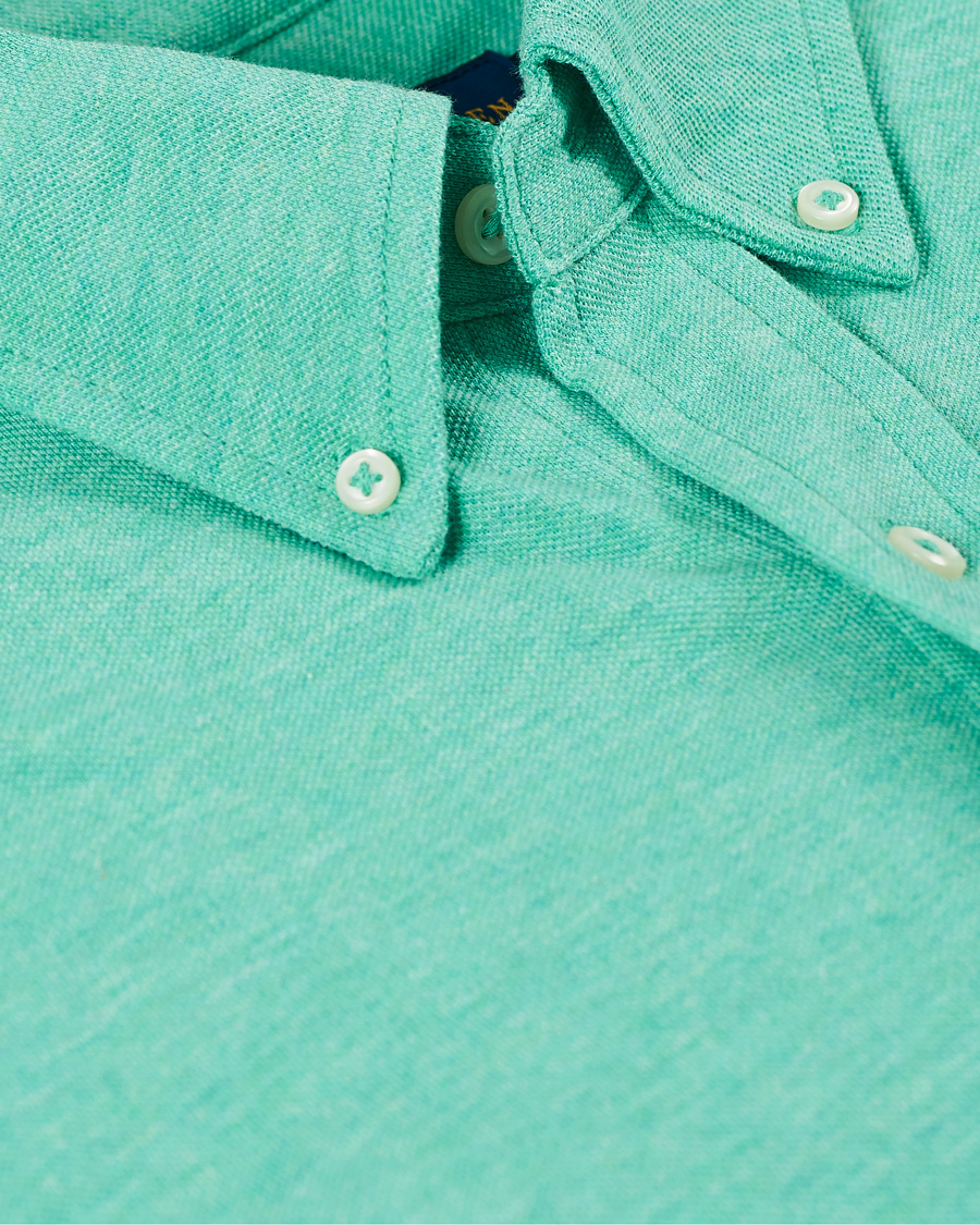 Herre | Skjorter | Polo Ralph Lauren | Featherweight Mesh Shirt Resort Green