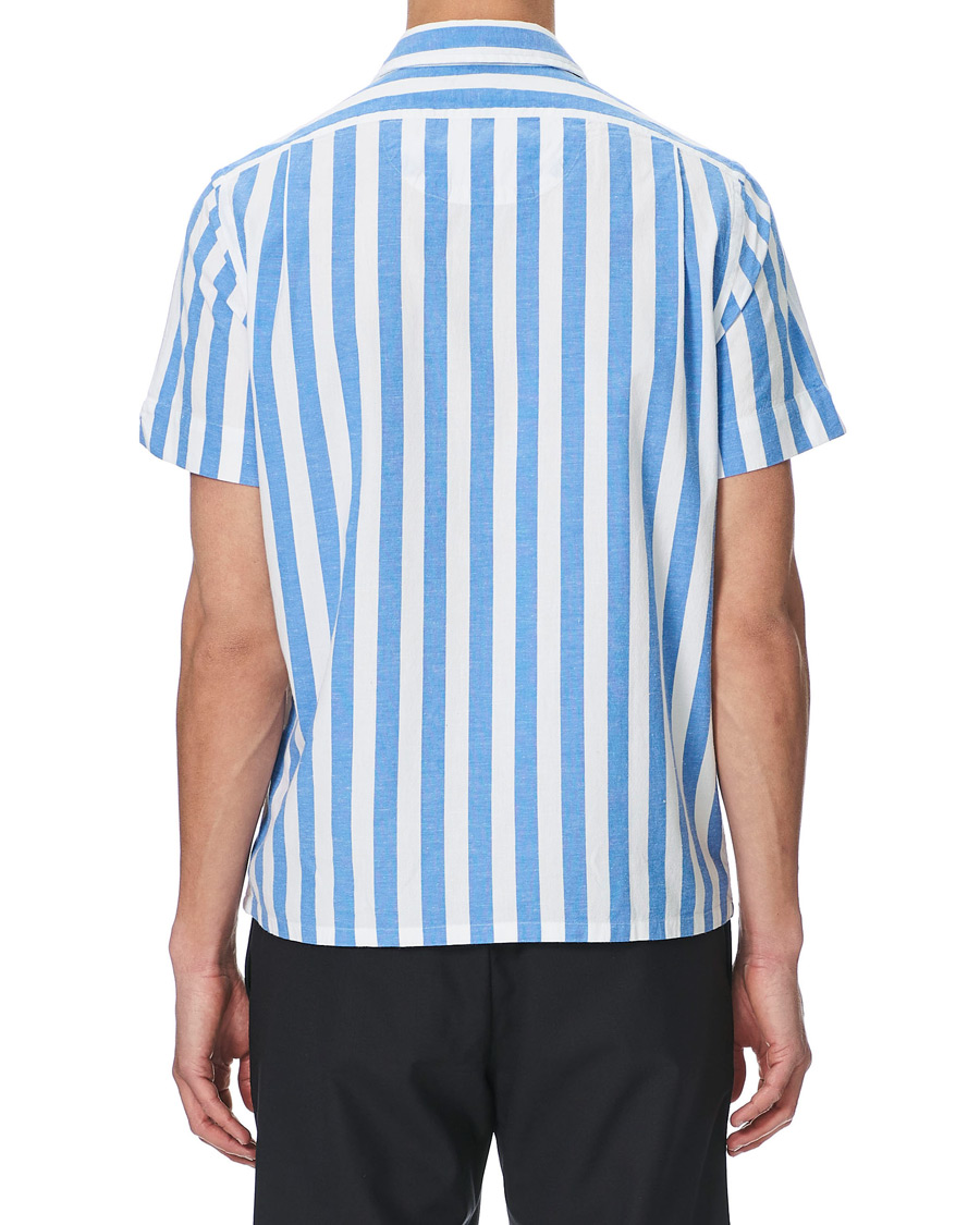 Herre | Skjorter | Polo Ralph Lauren | Striped Resort Collar Short Sleeve Shirt Blue/White