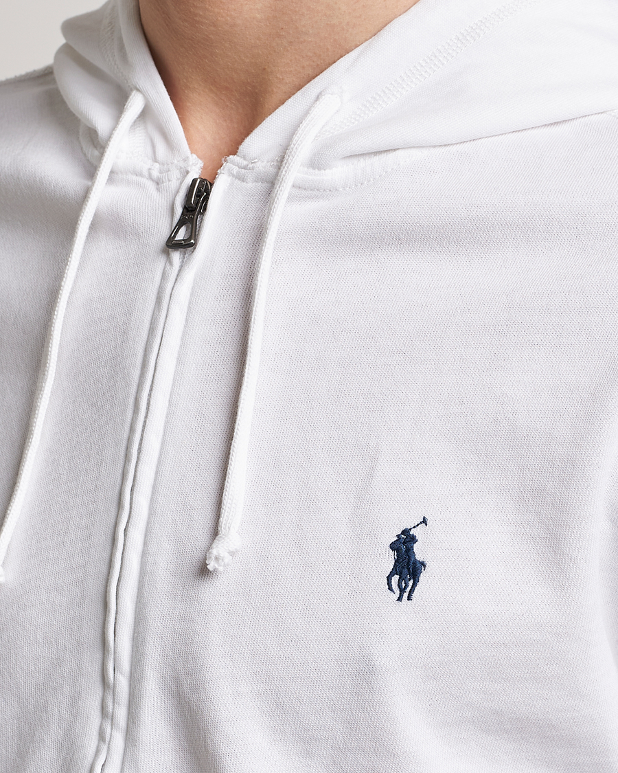 Herre | Gensere | Polo Ralph Lauren | Spa Terry Full Zip Hoodie White