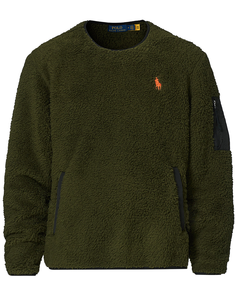Herre | Gensere | Polo Ralph Lauren | Curly Sherpa Sweater Company Olive