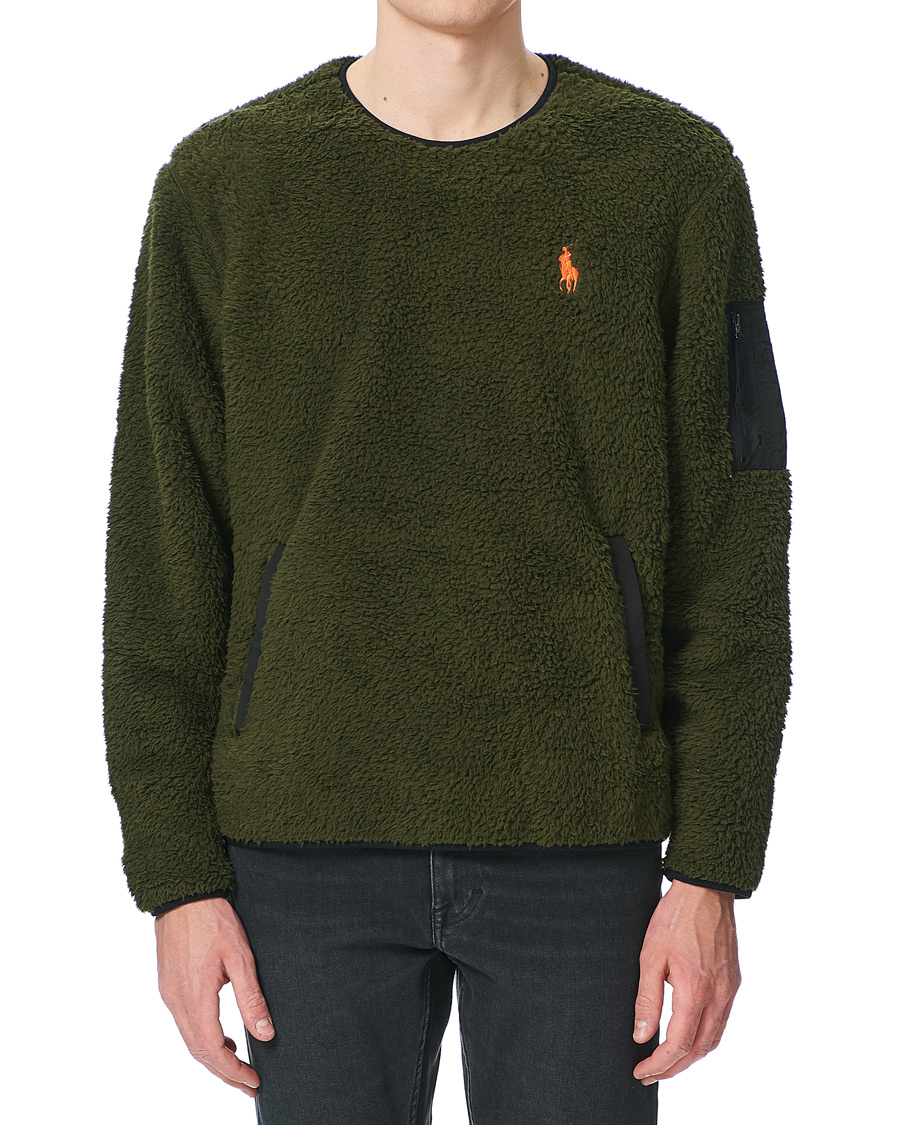 Herre | Gensere | Polo Ralph Lauren | Curly Sherpa Sweater Company Olive