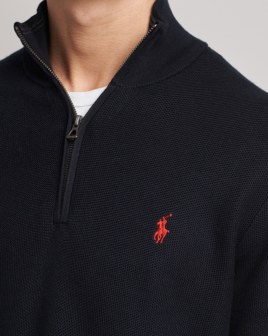 Herre | Gensere | Polo Ralph Lauren | Textured Half-Zip Black