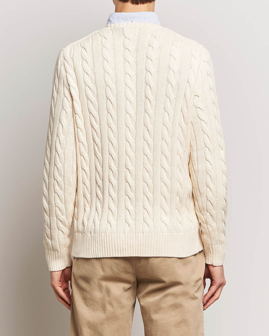 Herre | Gensere | Polo Ralph Lauren | Cotton Cable Pullover Andover Cream