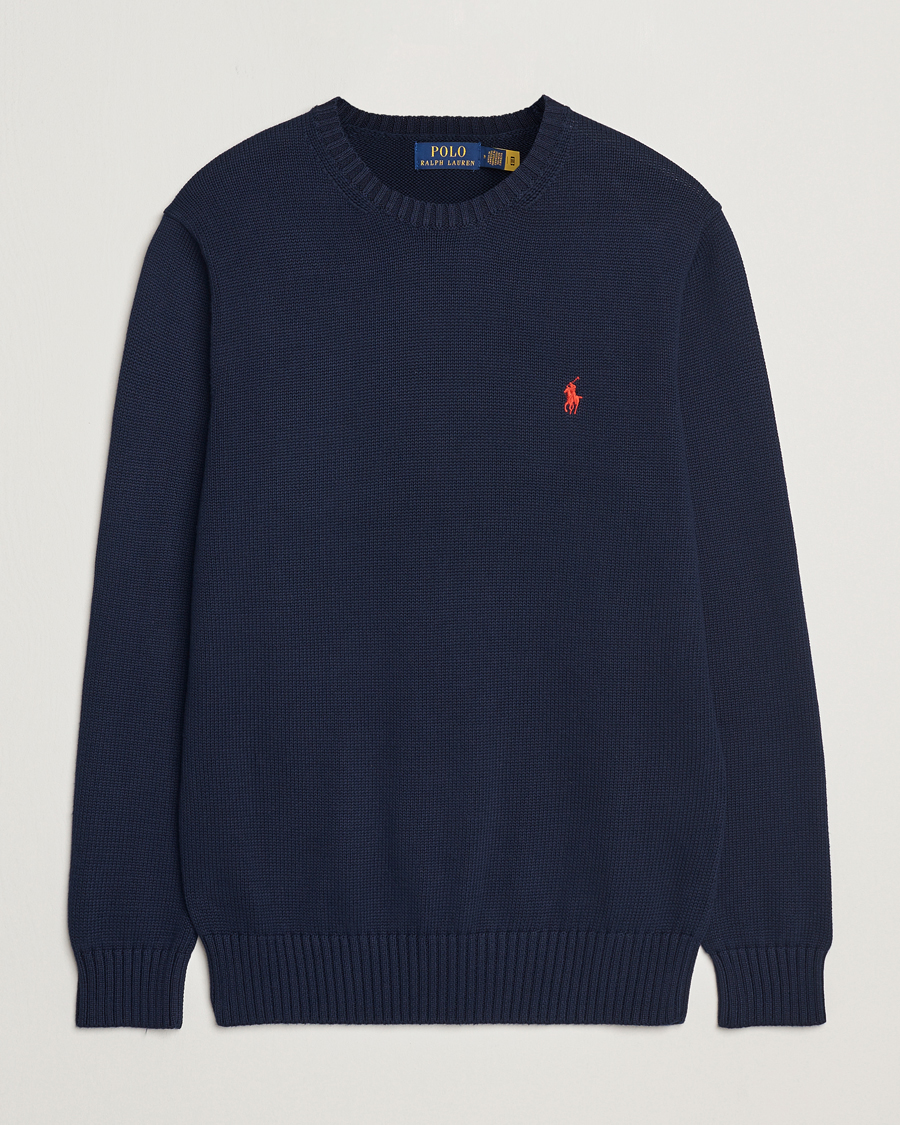 Herre | Gensere | Polo Ralph Lauren | Cotton Crew Neck Sweater Hunter Navy