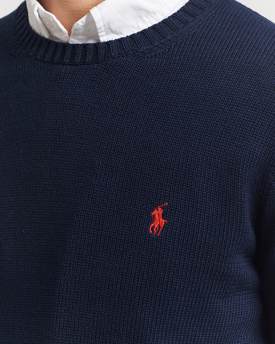 Herre | Gensere | Polo Ralph Lauren | Cotton Crew Neck Sweater Hunter Navy
