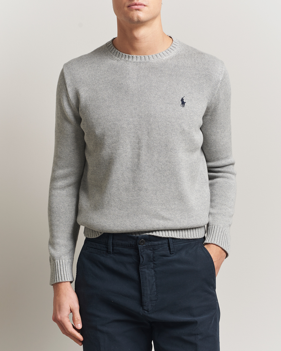 Herre | Gensere | Polo Ralph Lauren | Cotton Crew Neck Sweater Andover Heather