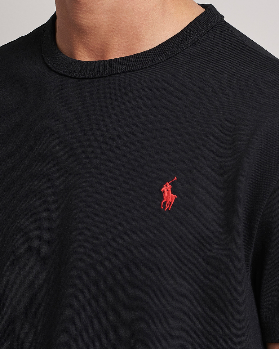 Herre | T-Shirts | Polo Ralph Lauren | Heavyweight Crew Neck T-Shirt Black