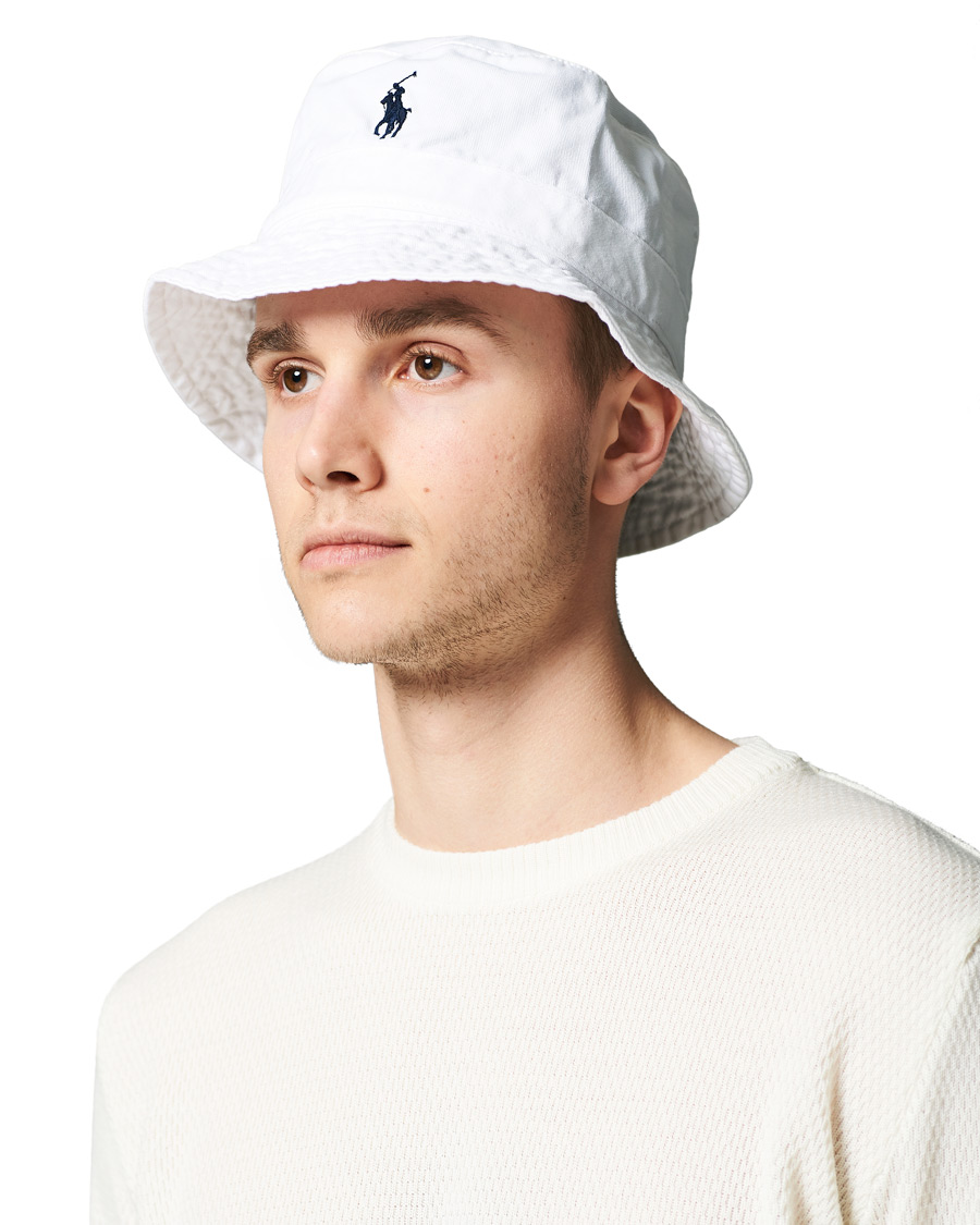 Herre | Polo Ralph Lauren Bucket Hat White | Polo Ralph Lauren | Bucket Hat White