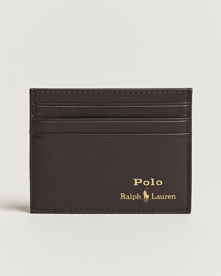 Herre | Assesoarer | Polo Ralph Lauren | Leather Credit Card Holder Brown