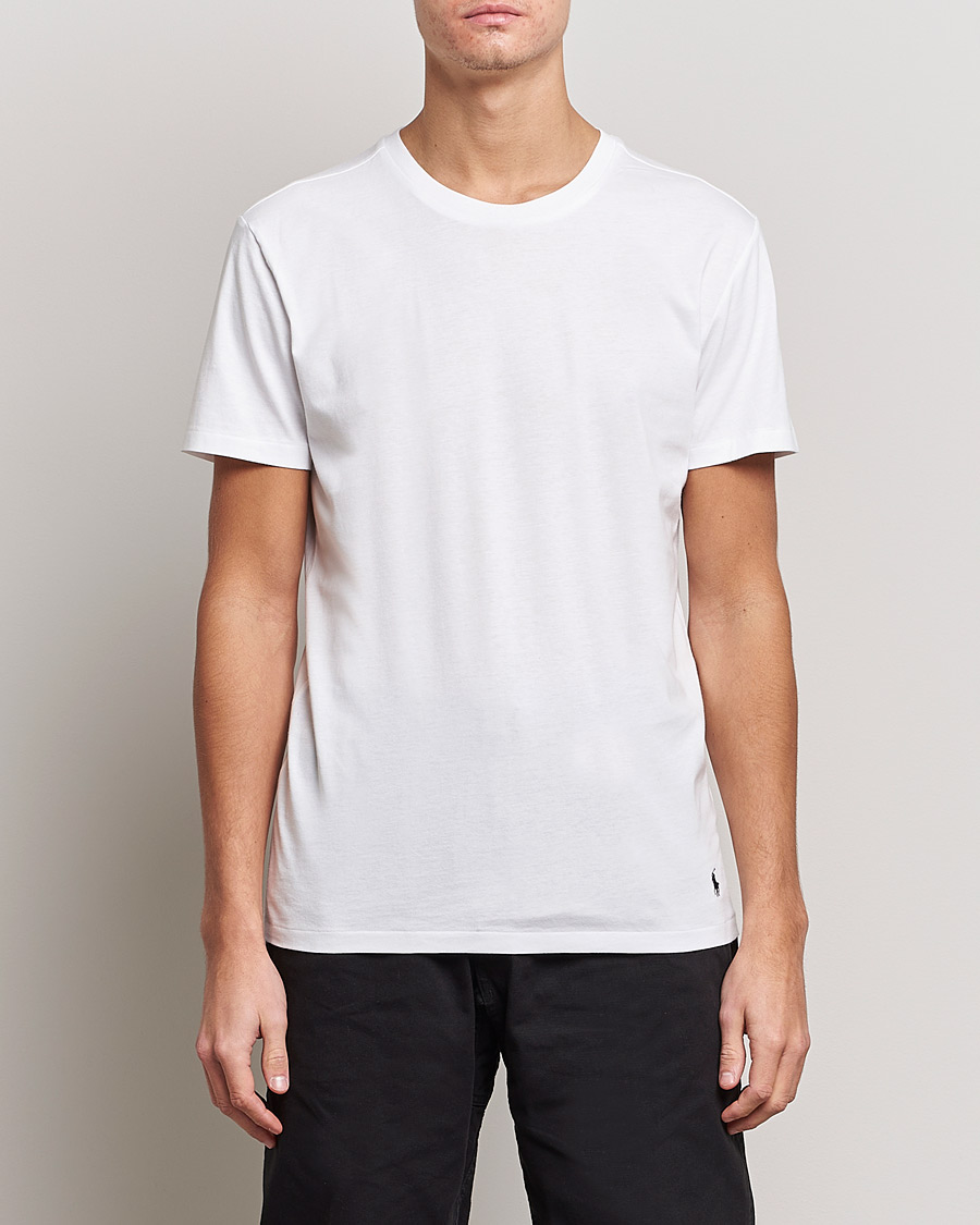 Herre | Kortermede t-shirts | Polo Ralph Lauren | 3-Pack Crew Neck Tee White/Black/Andover Heather
