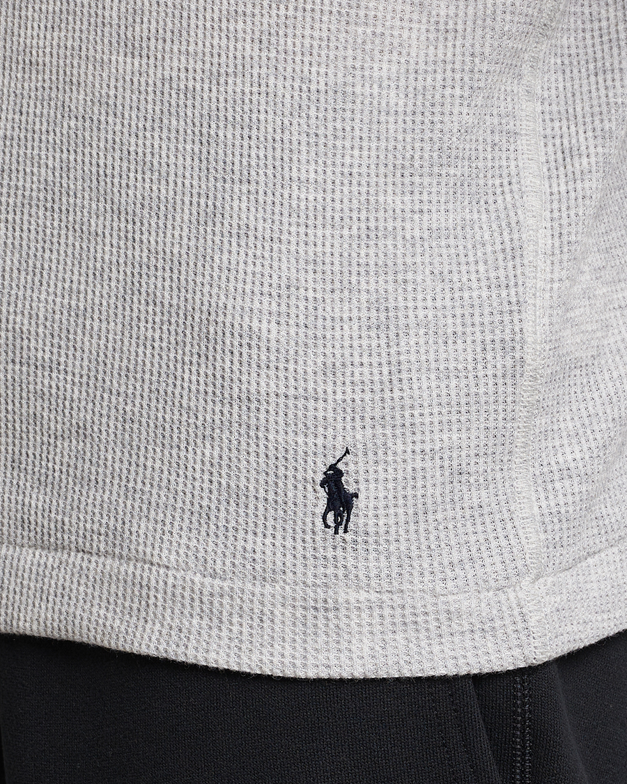 Herre | T-Shirts | Polo Ralph Lauren | Waffle Long Sleeve Crew Neck English Heather