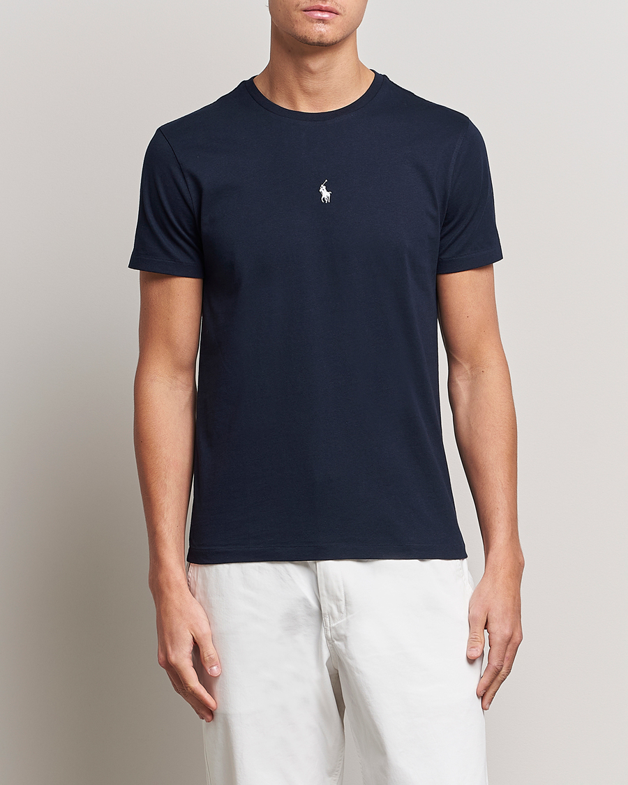 Herre | Kortermede t-shirts | Polo Ralph Lauren | Chest Crew Neck Tee Aviator Navy