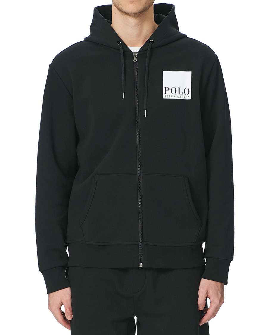 Herre | Gensere | Polo Ralph Lauren | Box Logo Backprint Full Zip Hoodie Black
