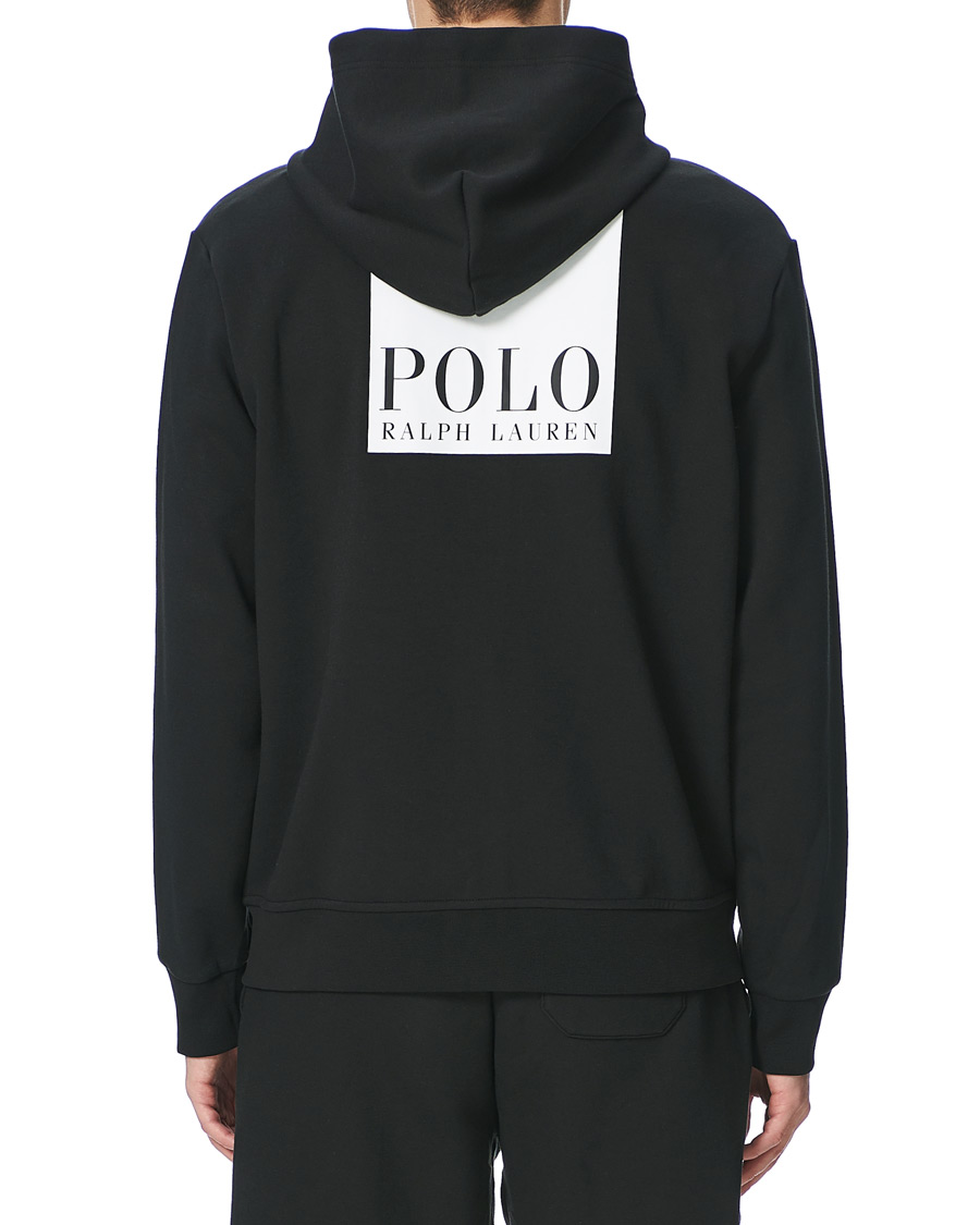 Herre | Gensere | Polo Ralph Lauren | Box Logo Backprint Full Zip Hoodie Black