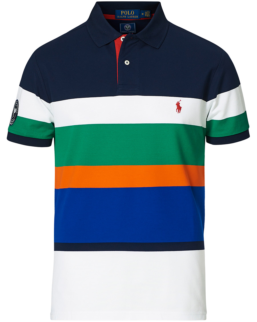 Herre | Pikéer | Polo Ralph Lauren | Wimbledon Custom Slim Fit Stretch Mesh Polo Multi