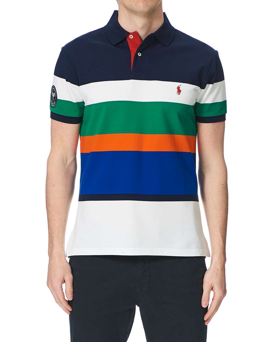 Herre | Pikéer | Polo Ralph Lauren | Wimbledon Custom Slim Fit Stretch Mesh Polo Multi