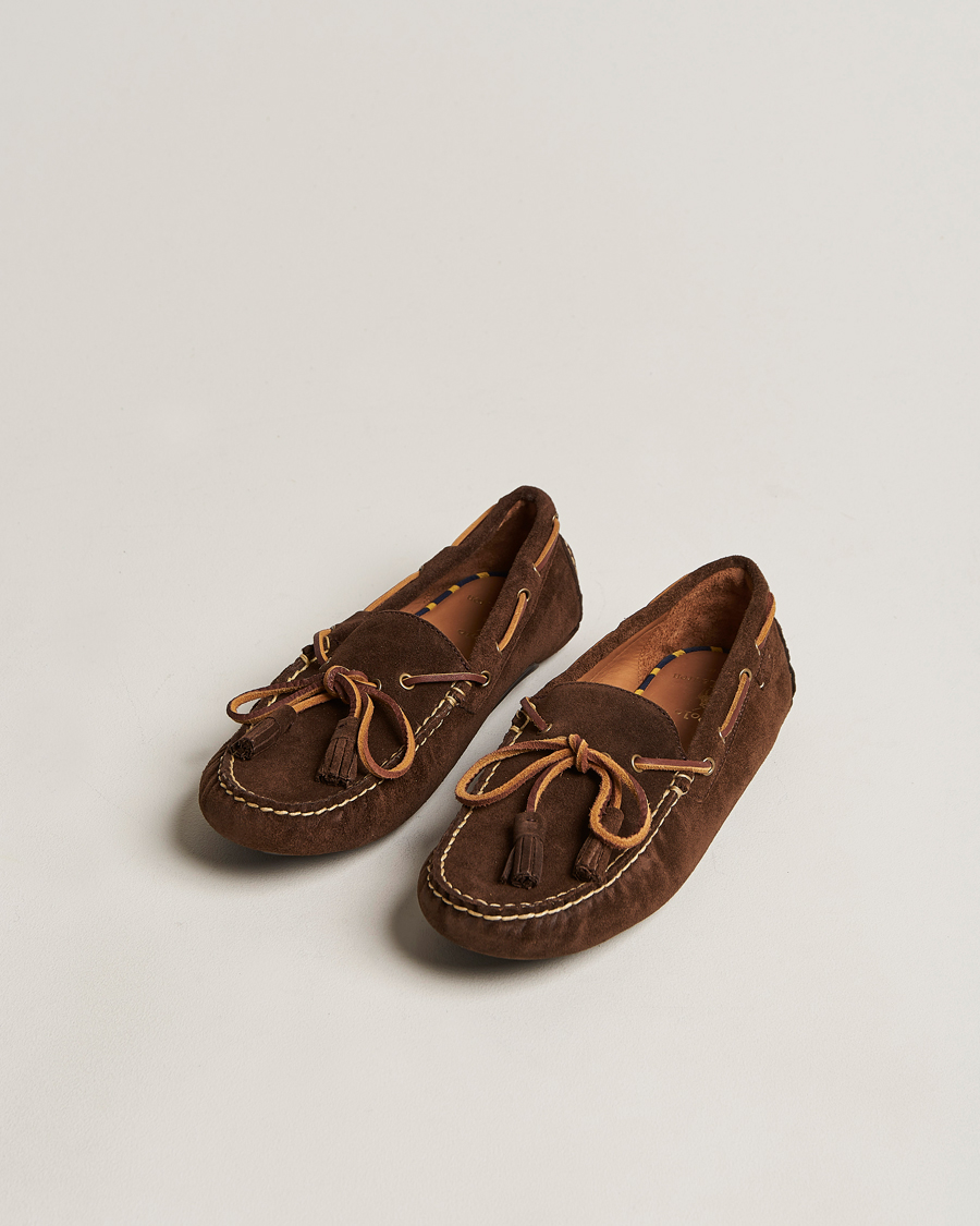 Herre | Preppy Authentic | Polo Ralph Lauren | Anders Suede Driving Shoe Chocolate Brown