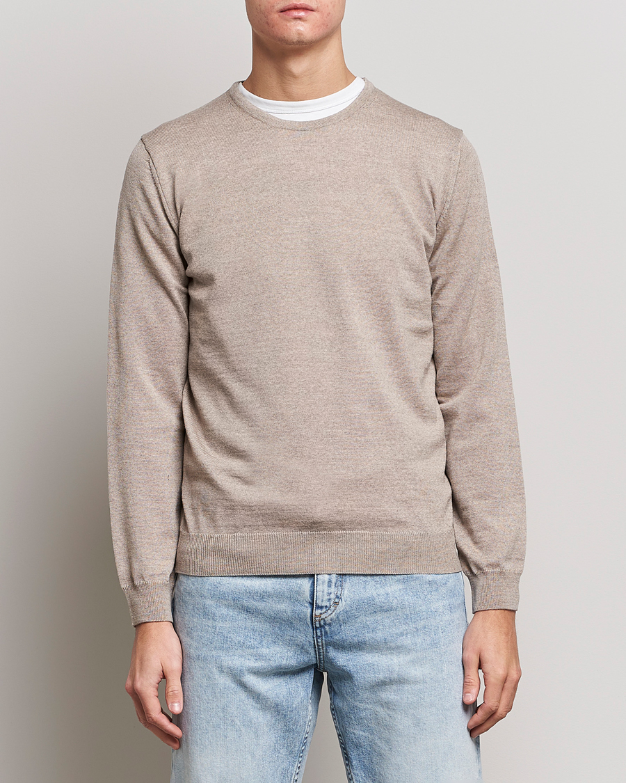 Herr |  | Stenströms | Merino Crew Neck Sand