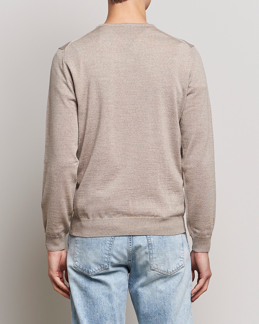 Herre | Gensere | Stenströms | Merino Crew Neck Sand