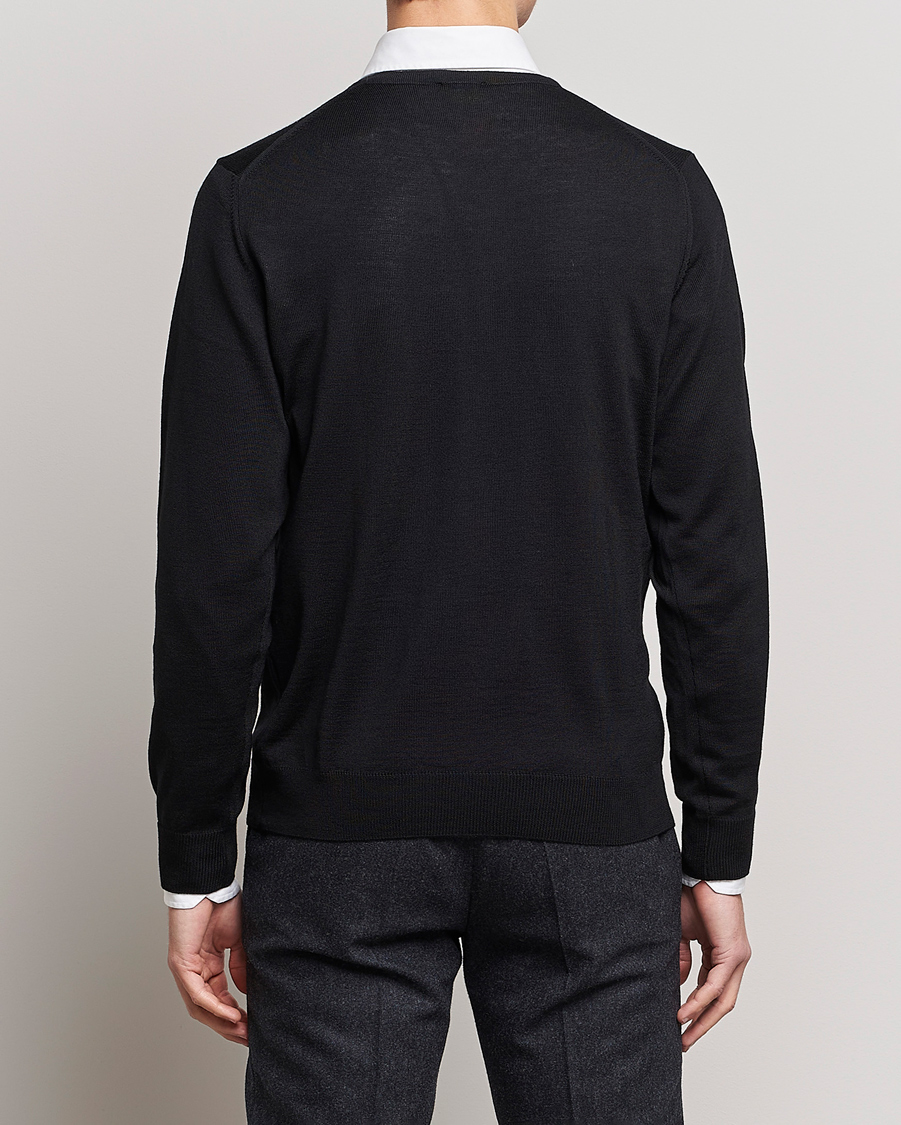 Herre | Gensere | Stenströms | Merino Crew Neck Black