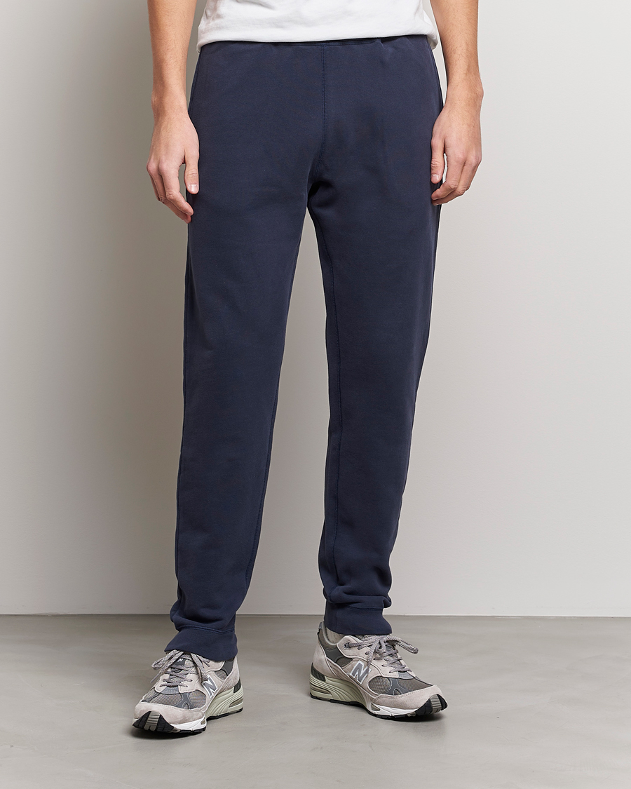 Herre | Klær | Sunspel | Cotton Loopback Track Pants Navy