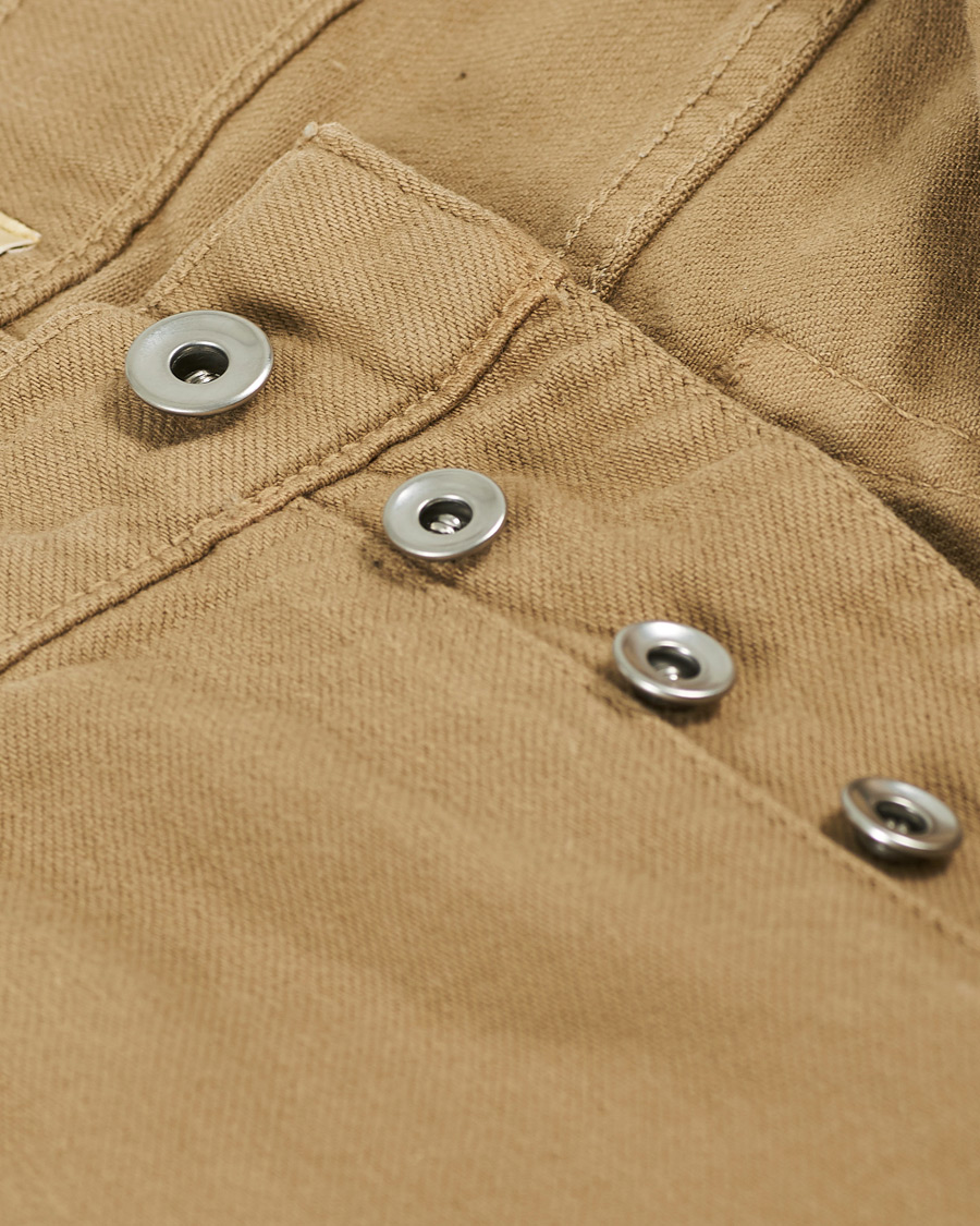 Herre | Jeans | C.O.F. Studio | M7 Tapered Organic Cotton Stretch Jeans Khaki Beige