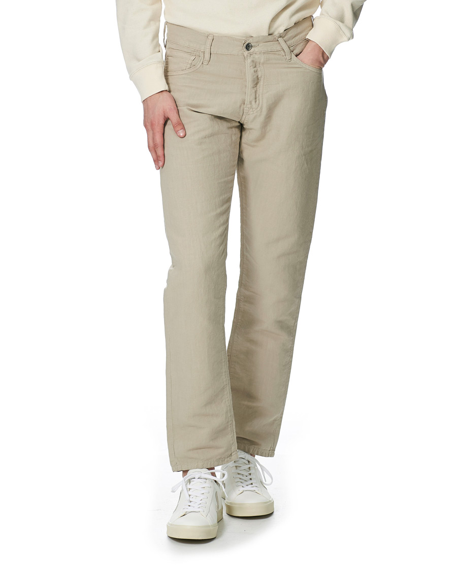 Herre | Bukser | C.O.F. Studio | M5 Straight Panama Trousers Kitt
