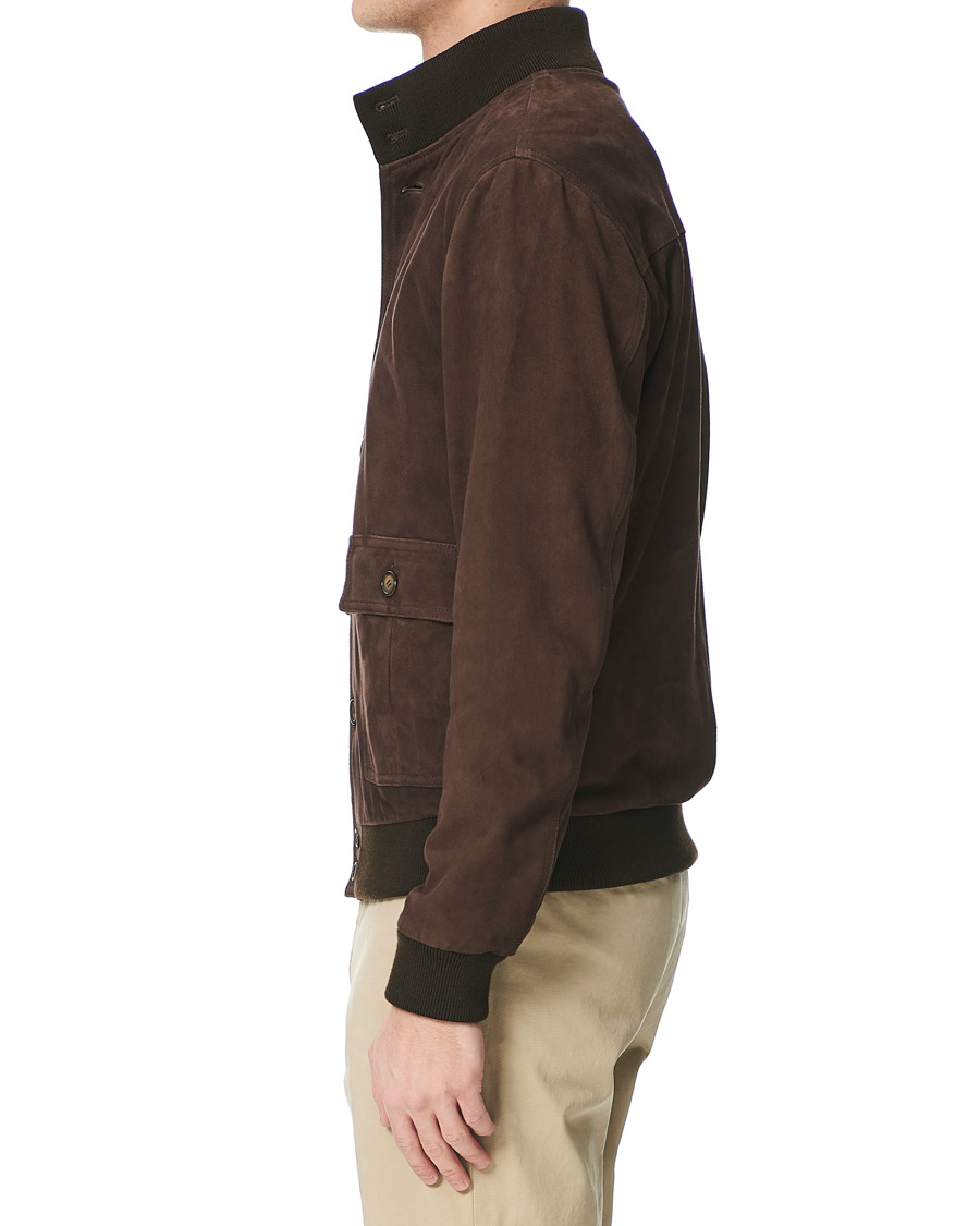 Herre | Jakker | Valstar | Valstarino Suede Jacket Dark Brown