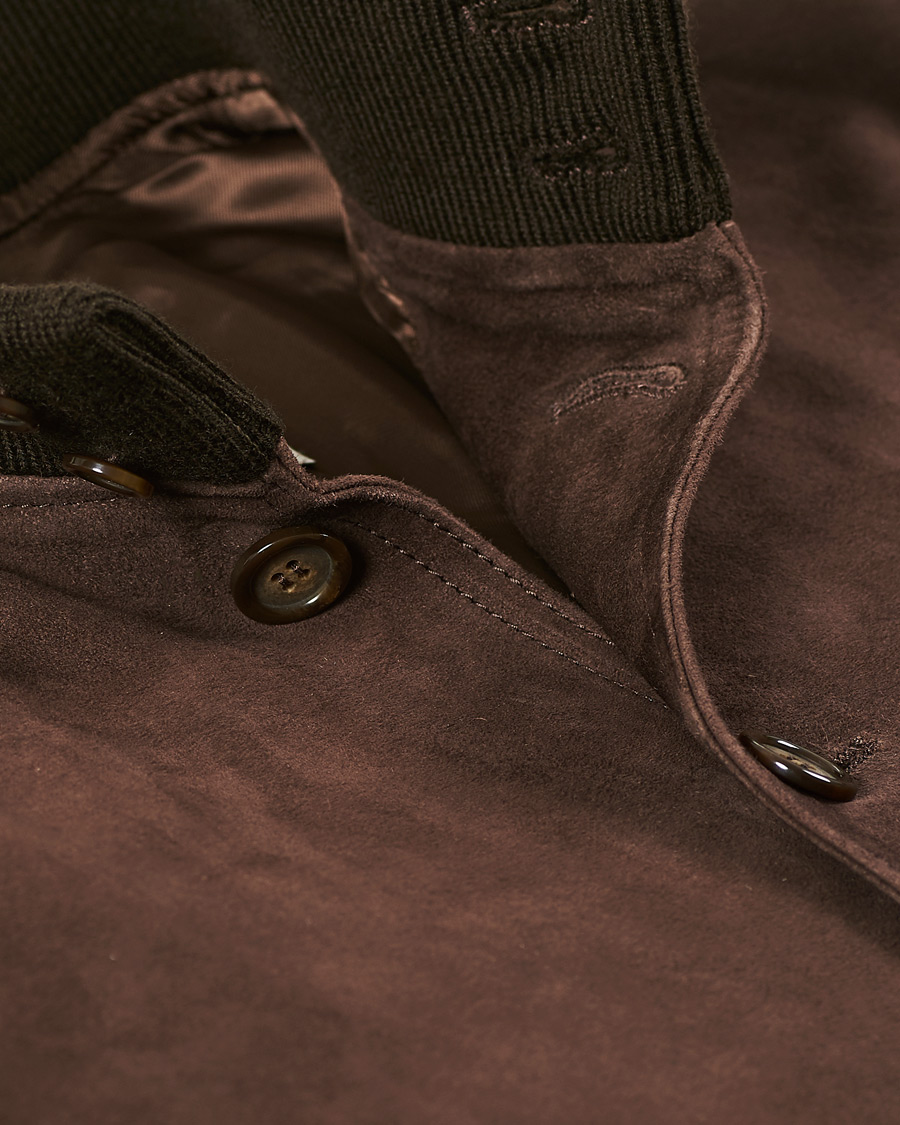 Herre | Jakker | Valstar | Valstarino Suede Jacket Dark Brown