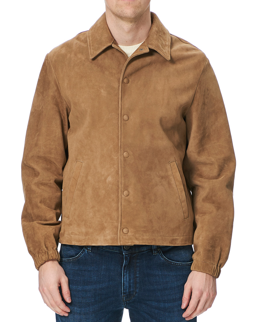 Herre | Jakker | Valstar | Soft Suede Shirt Jacket Beige