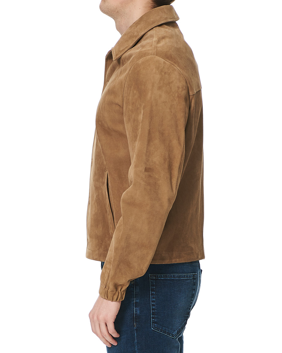 Herre | Jakker | Valstar | Soft Suede Shirt Jacket Beige
