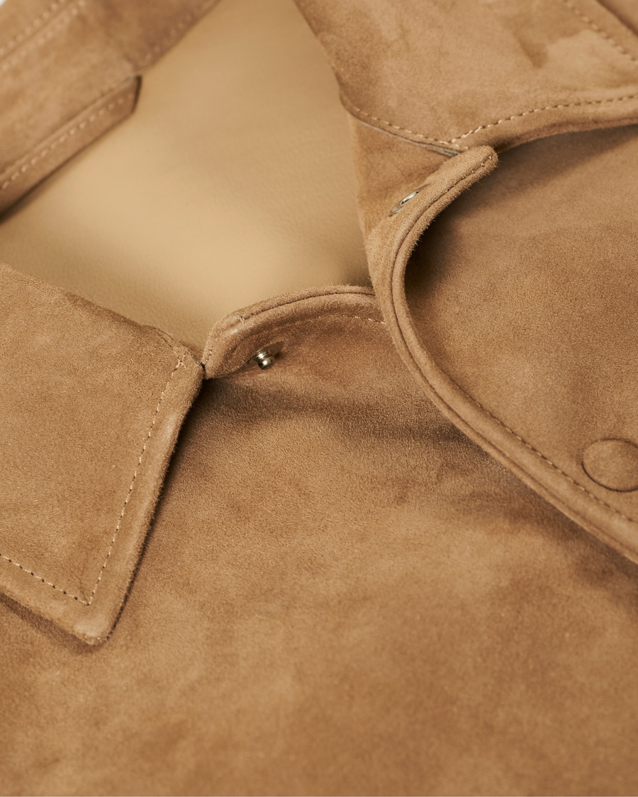 Herre | Jakker | Valstar | Soft Suede Shirt Jacket Beige
