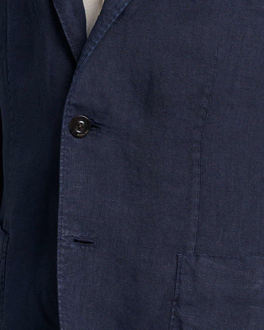 Herre | Dressjakker | Boglioli | K Jacket Linen Blazer Navy