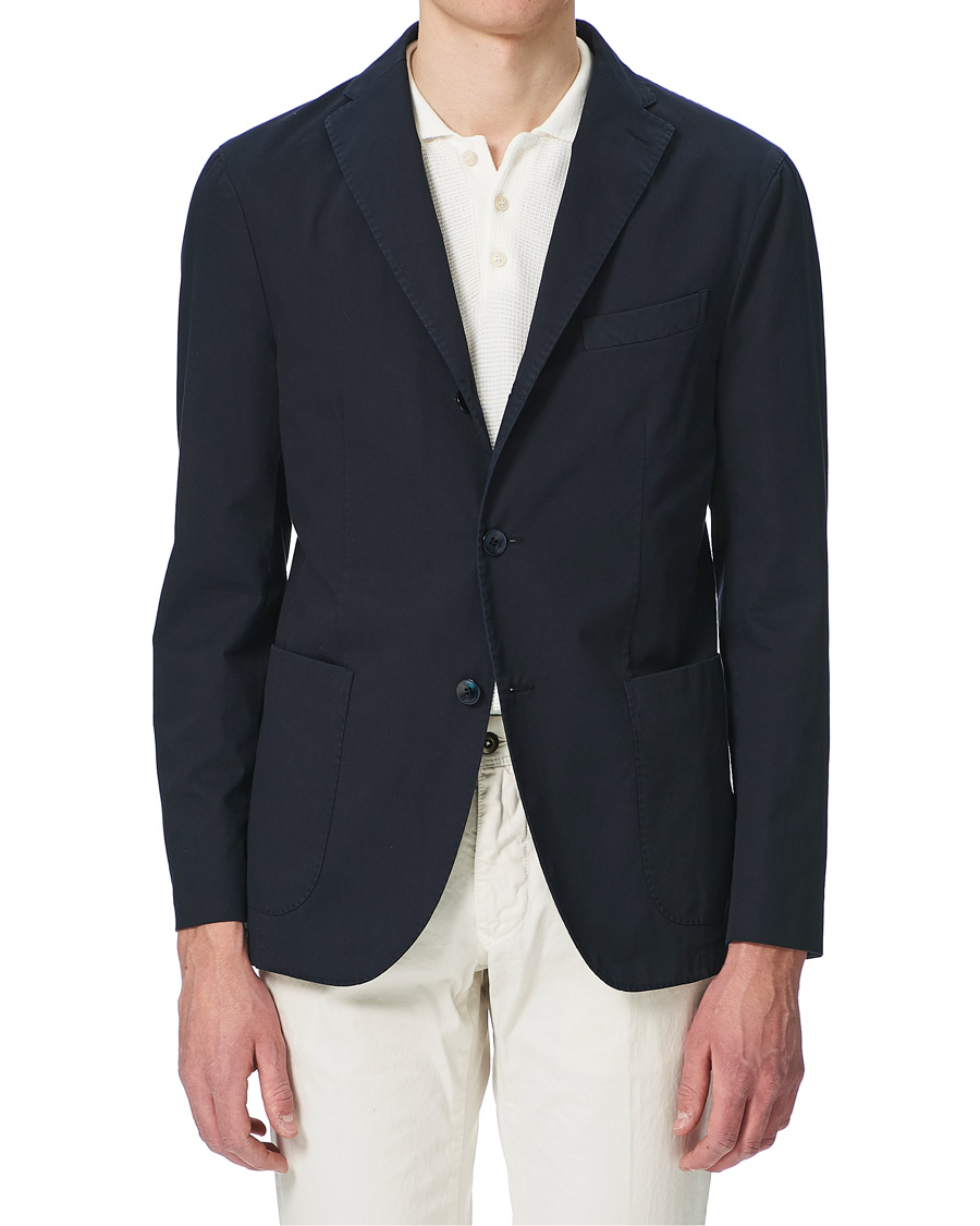 Herre | Dressjakker | Boglioli | K Jacket Twill Cotton Blazer Navy