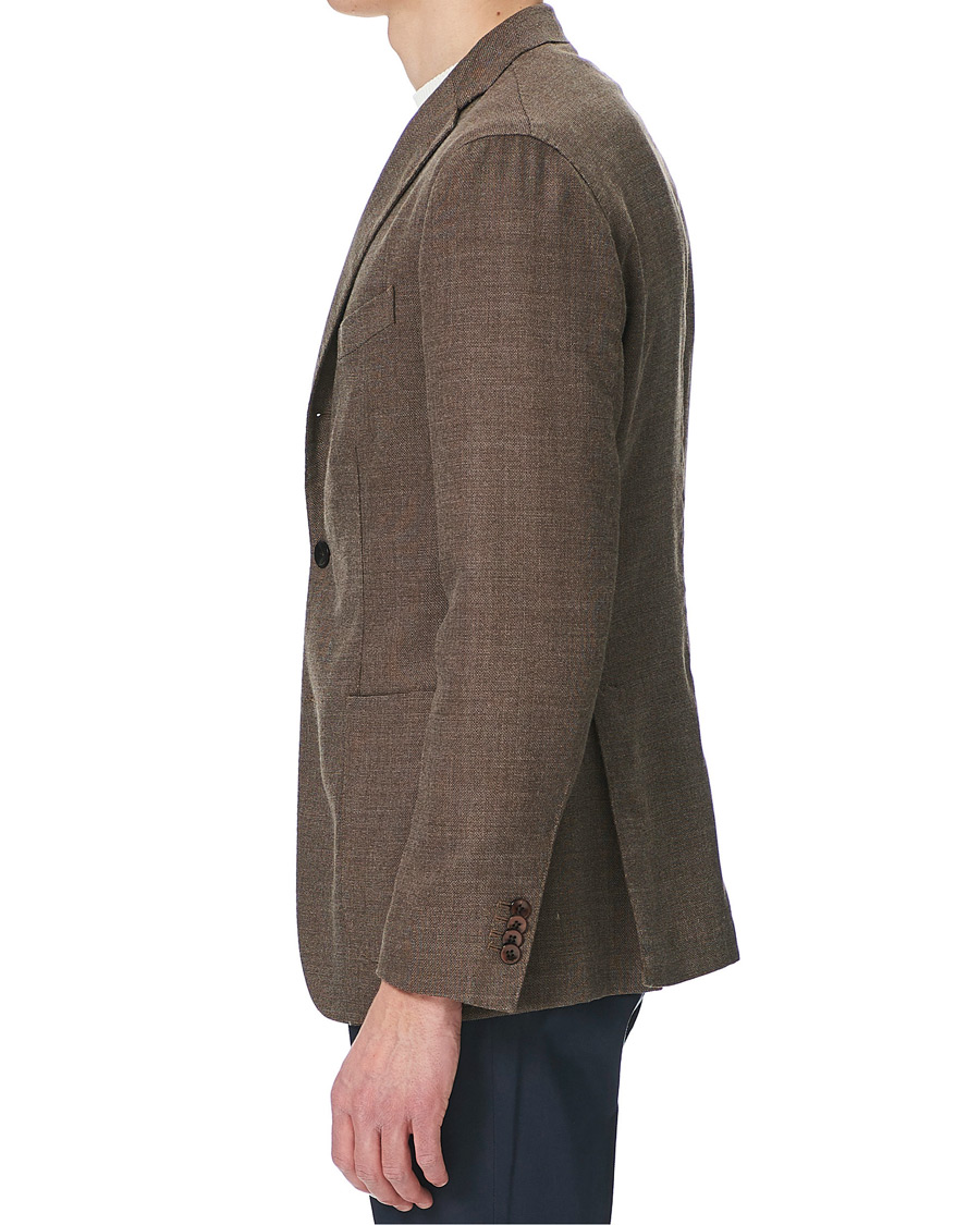 Herre | Dressjakker | Boglioli | K Jacket Wool Hopsack Blazer Brown