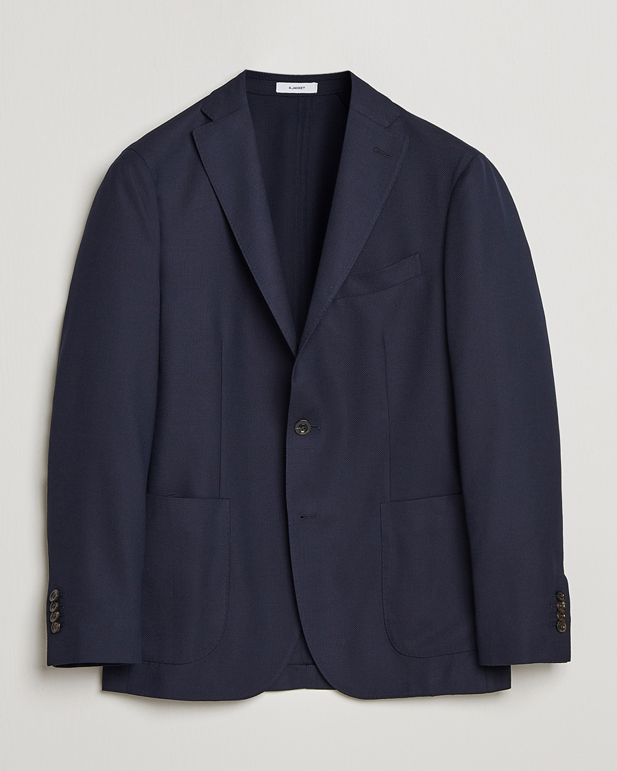 Herre | Dressjakker | Boglioli | K Jacket Wool Hopsack Blazer Navy