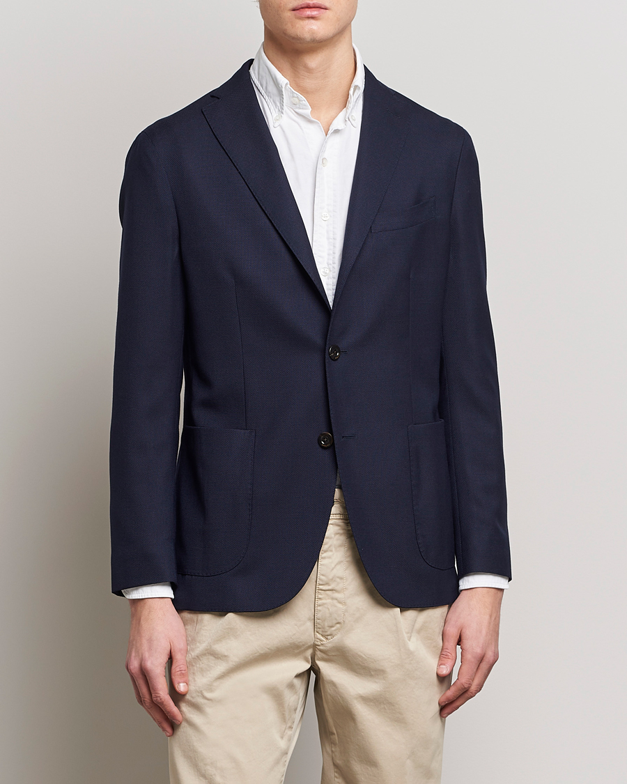 Herre | | Boglioli | K Jacket Wool Hopsack Blazer Navy