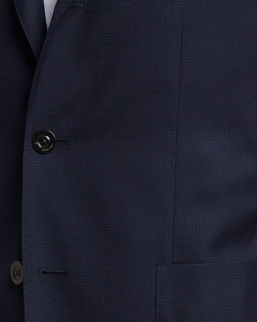 Herre | Dressjakker | Boglioli | K Jacket Wool Hopsack Blazer Navy