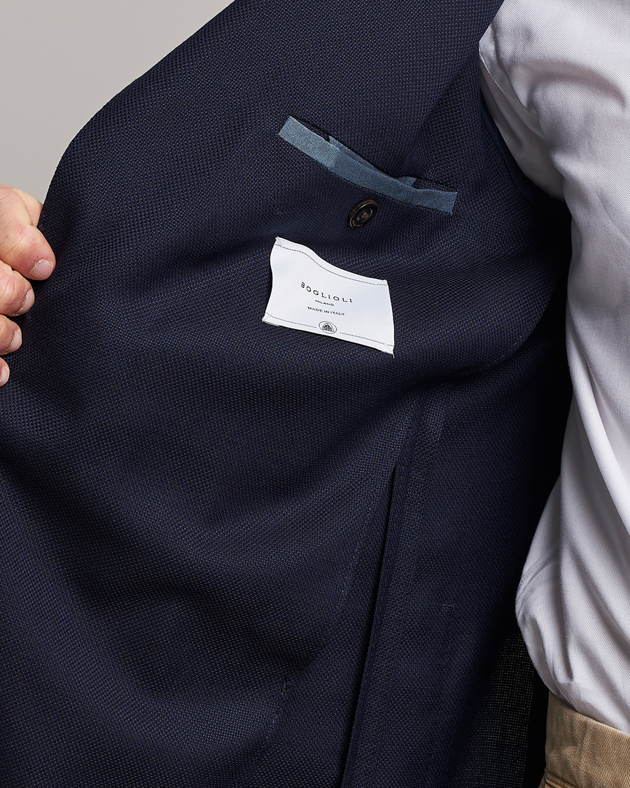 Herre | Dressjakker | Boglioli | K Jacket Wool Hopsack Blazer Navy