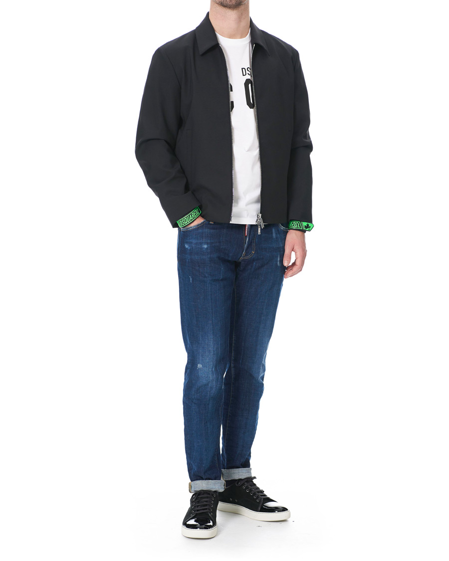 Herre | Jakker | Dsquared2 | Fluo Sign Bomber Jacket Black